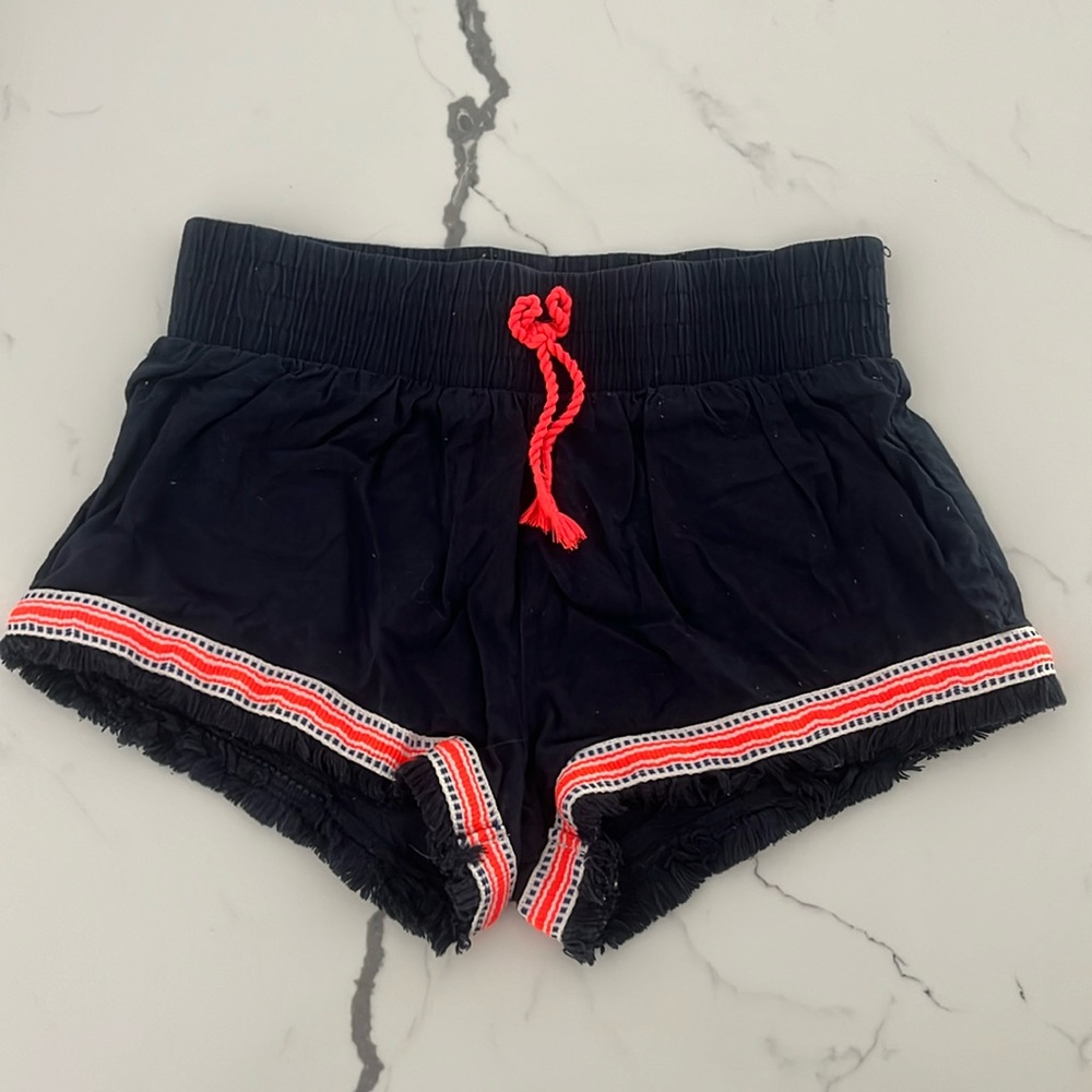 Joe Fresh Kids Girl’s 7-8 Navy Blue and Orange Shorts Medium